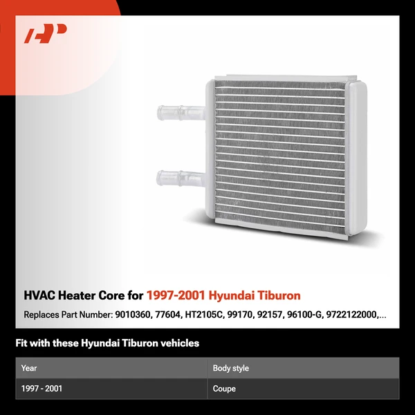 HVAC Heater Core for 1997-2001 Hyundai Tiburon