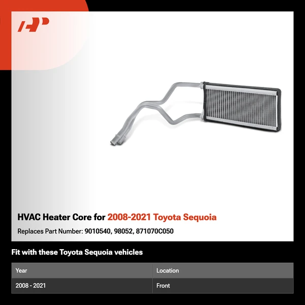 HVAC Heater Core for 2008-2021 Toyota Sequoia