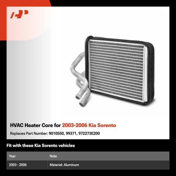 HVAC Heater Core for 2003-2006 Kia Sorento