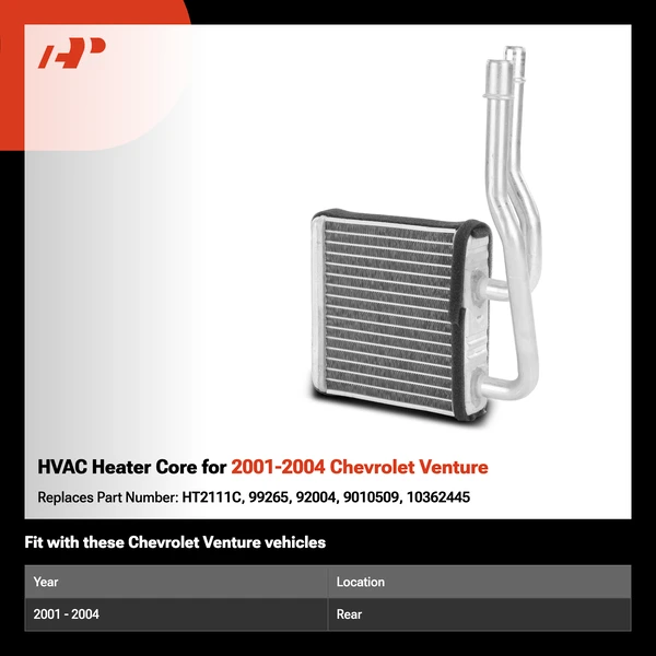 HVAC Heater Core for 2001-2004 Chevrolet Venture