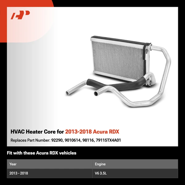 HVAC Heater Core for 2013-2018 Acura RDX