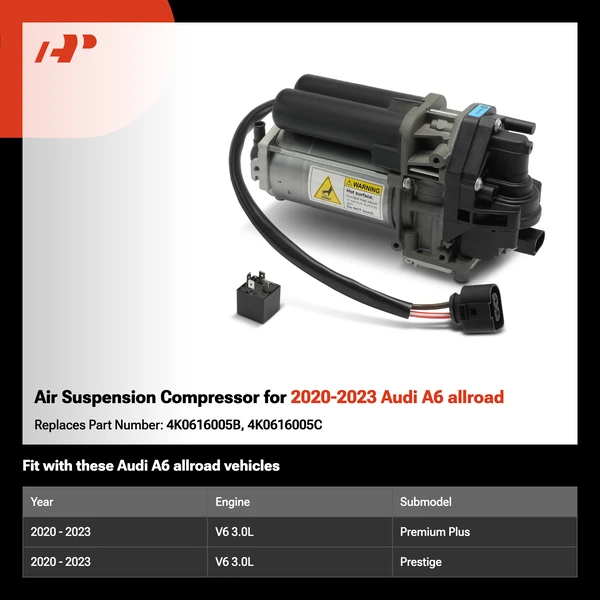 Air Suspension Compressor for 2020-2023 Audi A6 allroad
