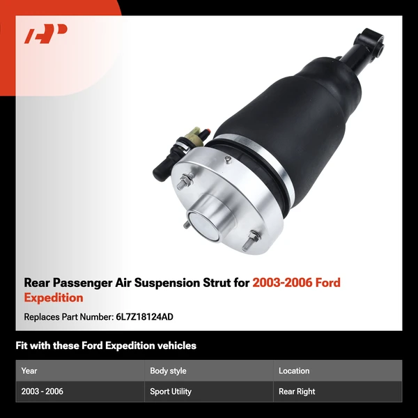 Rear Passenger Air Suspension Strut for 2003-2006 Ford Expedition
