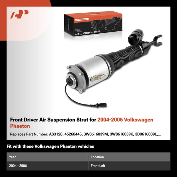 Front Driver Air Suspension Strut for 2004-2006 Volkswagen Phaeton