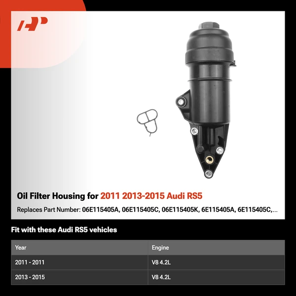 Oil Filter Housing for 2011 2013-2015 Audi RS5