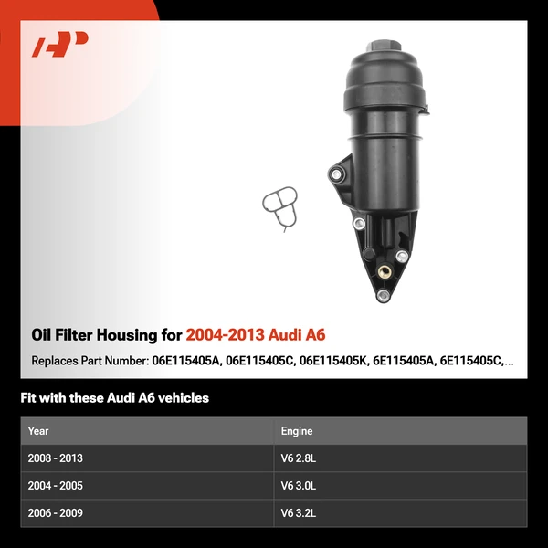 Oil Filter Housing for 2004-2013 Audi A6