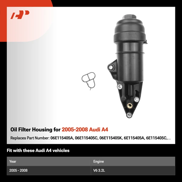 Oil Filter Housing for 2005-2008 Audi A4