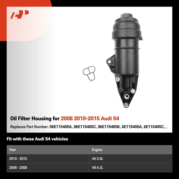 Oil Filter Housing for 2008 2010-2015 Audi S4
