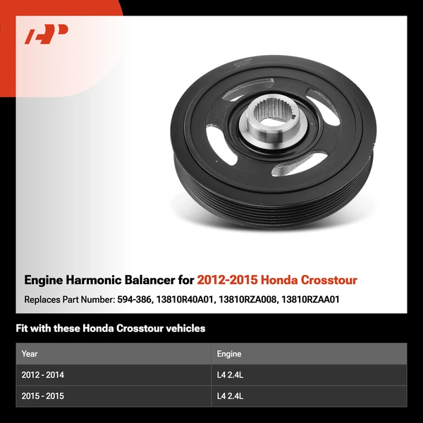 Engine Harmonic Balancer for 2012-2015 Honda Crosstour