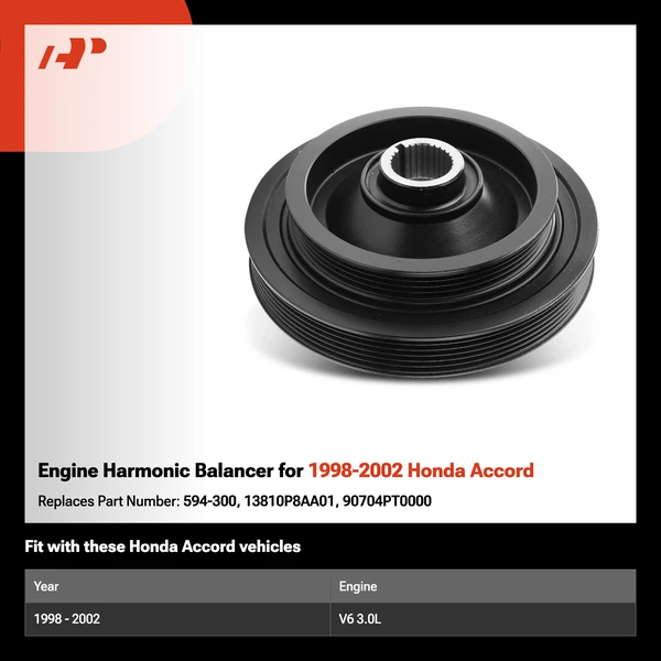 Engine Harmonic Balancer for 1998-2002 Honda Accord