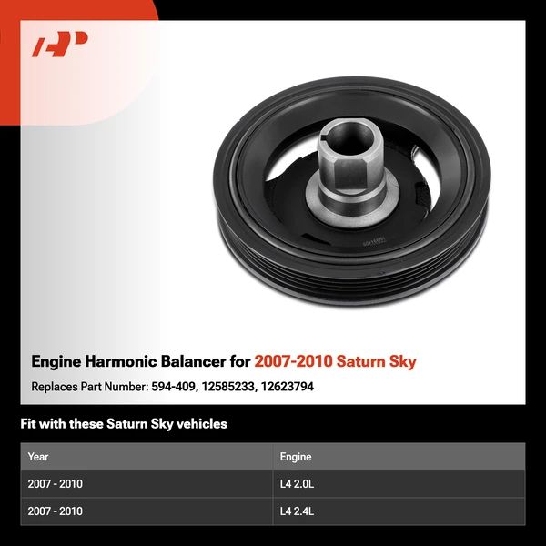 Engine Harmonic Balancer for 2007-2010 Saturn Sky