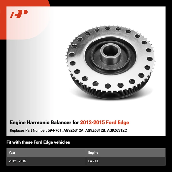 Engine Harmonic Balancer for 2012-2015 Ford Edge