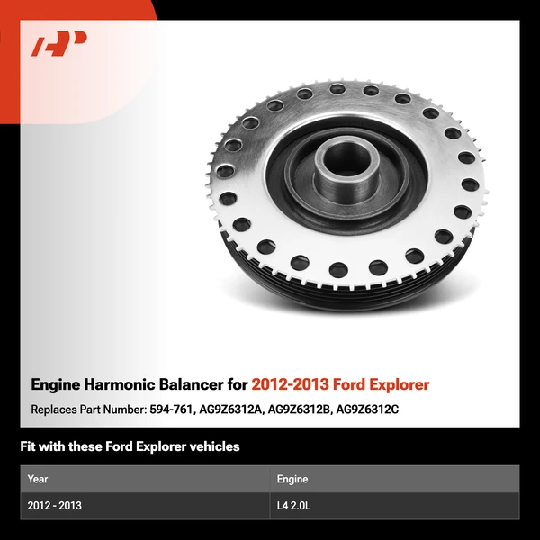 Engine Harmonic Balancer for 2012-2013 Ford Explorer