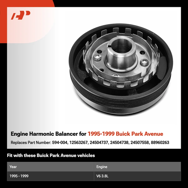 Engine Harmonic Balancer for 1995-1999 Buick Park Avenue