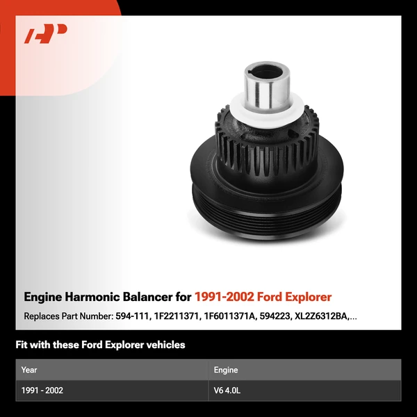 Engine Harmonic Balancer for 1991-2002 Ford Explorer