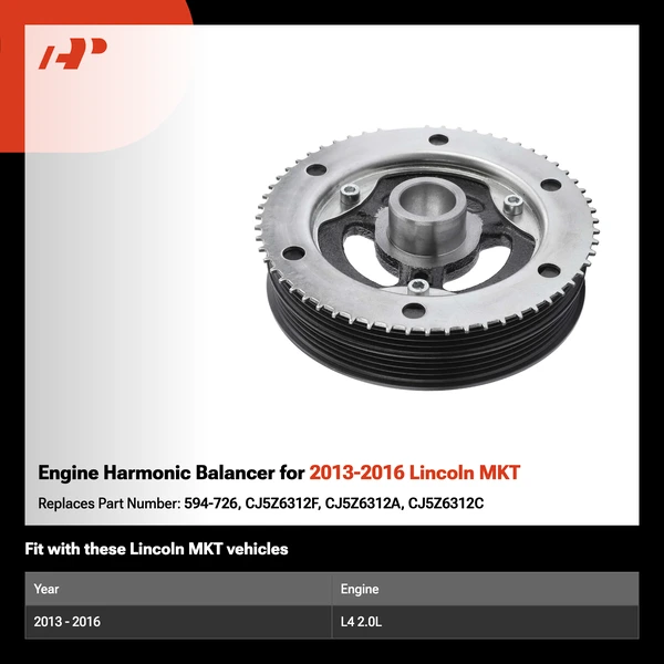Engine Harmonic Balancer for 2013-2016 Lincoln MKT