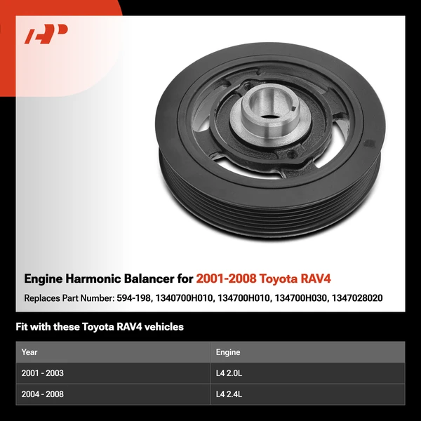 Engine Harmonic Balancer for 2001-2008 Toyota RAV4