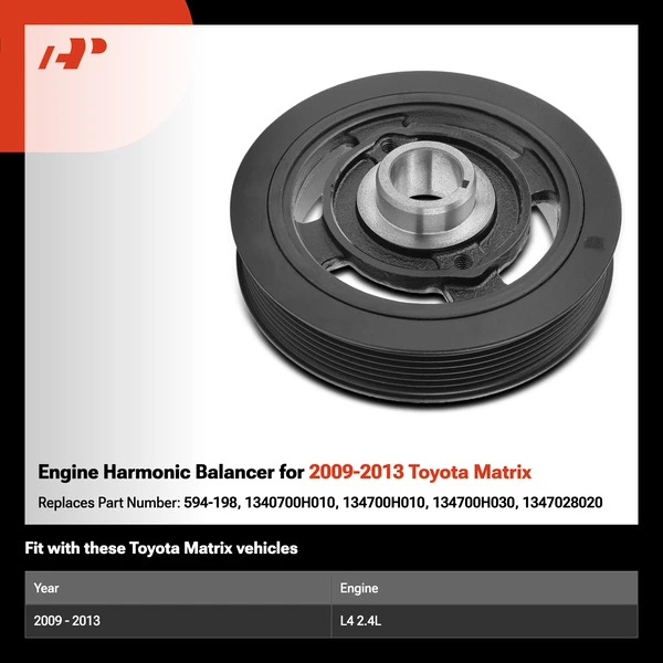 Engine Harmonic Balancer for 2009-2013 Toyota Matrix