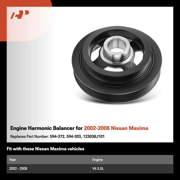 Engine Harmonic Balancer for 2002-2008 Nissan Maxima