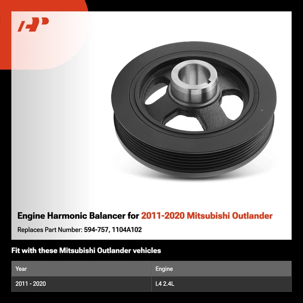 Engine Harmonic Balancer for 2011-2020 Mitsubishi Outlander