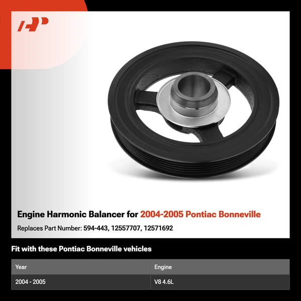 Engine Harmonic Balancer for 2004-2005 Pontiac Bonneville