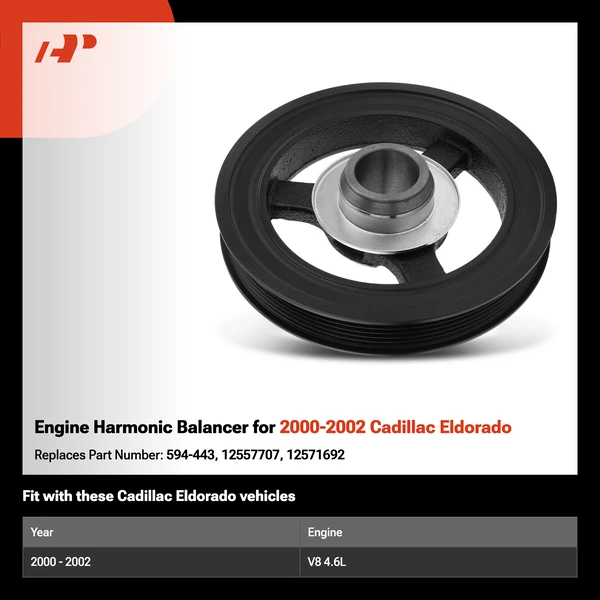 Engine Harmonic Balancer for 2000-2002 Cadillac Eldorado