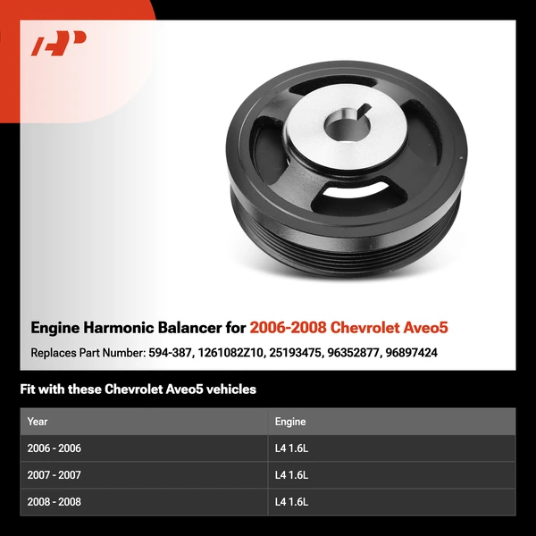 Engine Harmonic Balancer for 2006-2008 Chevrolet Aveo5
