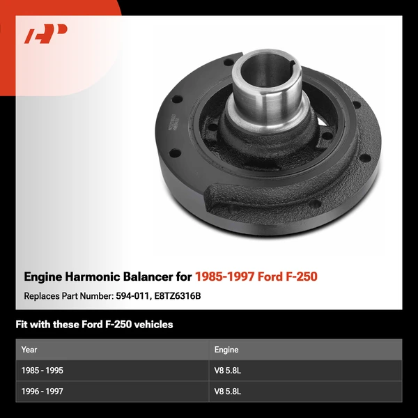 Engine Harmonic Balancer for 1985-1997 Ford F-250