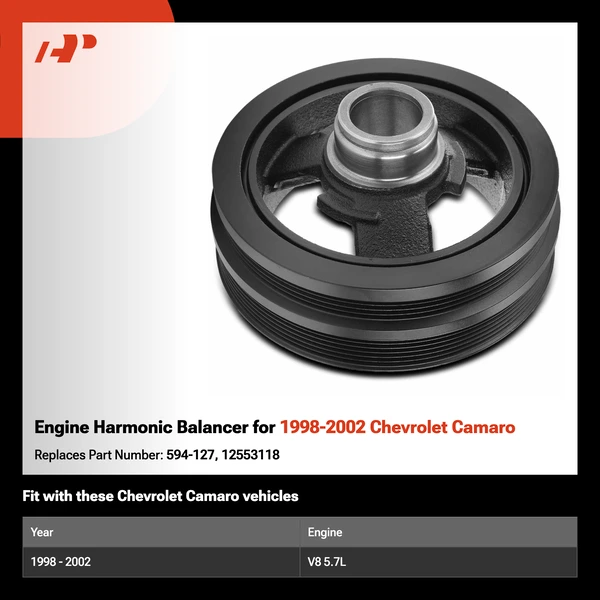 Engine Harmonic Balancer for 1998-2002 Chevrolet Camaro