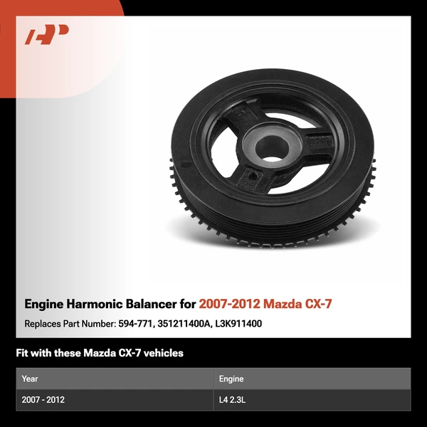 Engine Harmonic Balancer for 2007-2012 Mazda CX-7