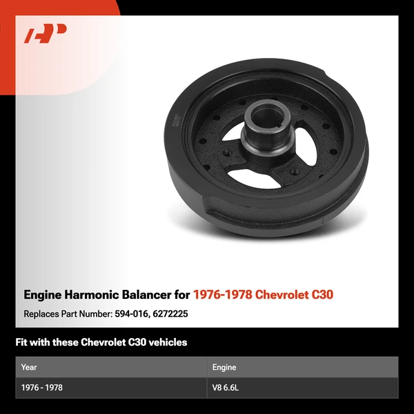 Engine Harmonic Balancer for 1976-1978 Chevrolet C30