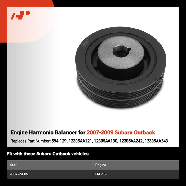 Engine Harmonic Balancer for 2007-2009 Subaru Outback