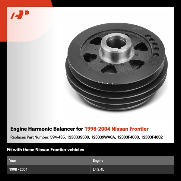 Engine Harmonic Balancer for 1998-2004 Nissan Frontier