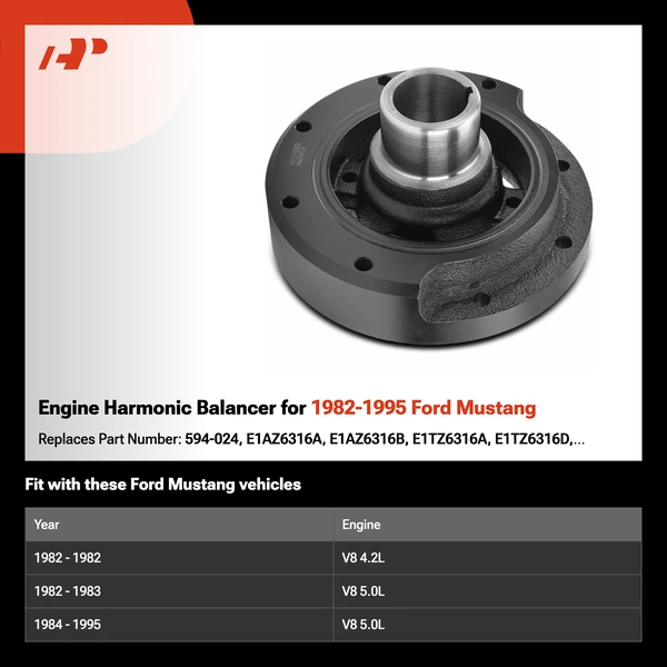 Engine Harmonic Balancer for 1982-1995 Ford Mustang