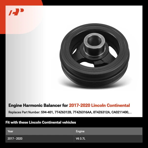 Engine Harmonic Balancer for 2017-2020 Lincoln Continental