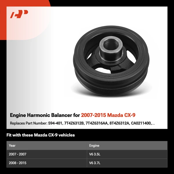 Engine Harmonic Balancer for 2007-2015 Mazda CX-9