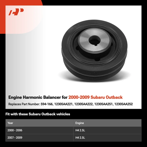 Engine Harmonic Balancer for 2000-2009 Subaru Outback