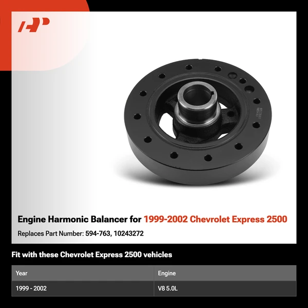 Engine Harmonic Balancer for 1999-2002 Chevrolet Express 2500