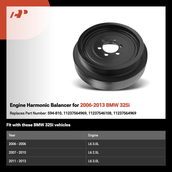 Engine Harmonic Balancer for 2006-2013 BMW 325i