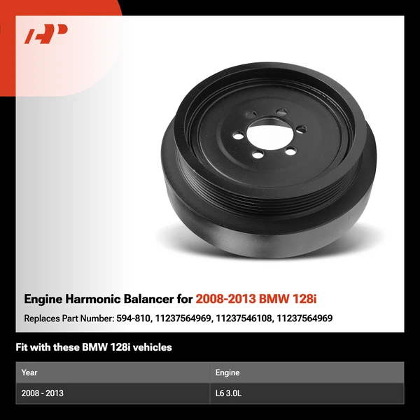 Engine Harmonic Balancer for 2008-2013 BMW 128i
