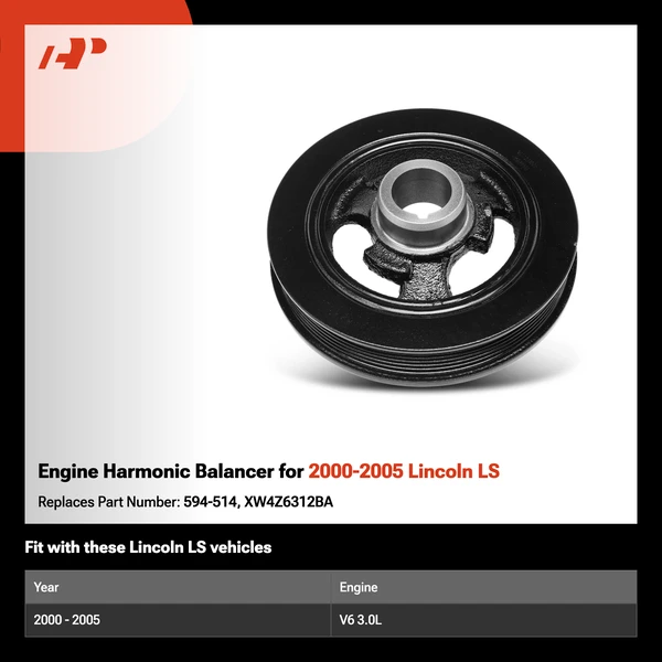 Engine Harmonic Balancer for 2000-2005 Lincoln LS