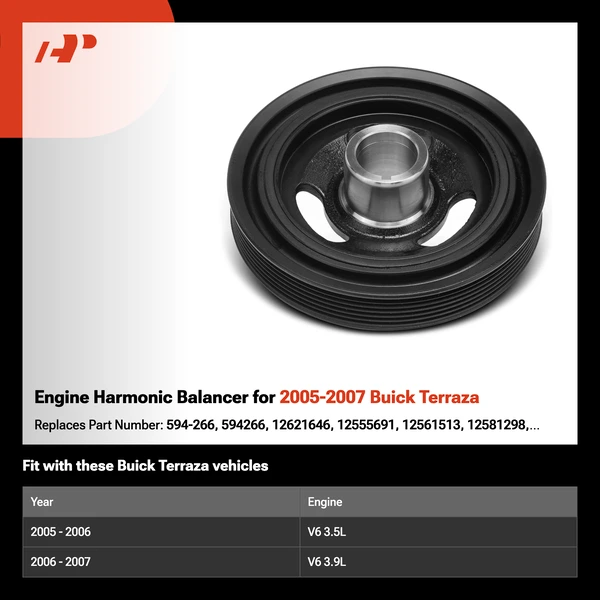 Engine Harmonic Balancer for 2005-2007 Buick Terraza
