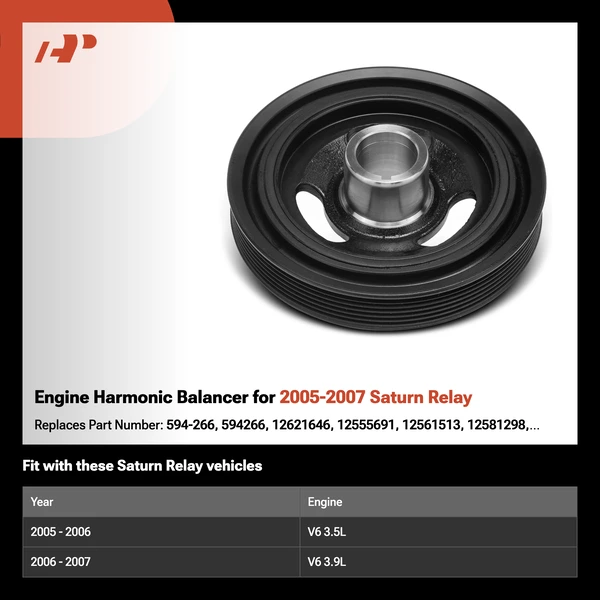 Engine Harmonic Balancer for 2005-2007 Saturn Relay