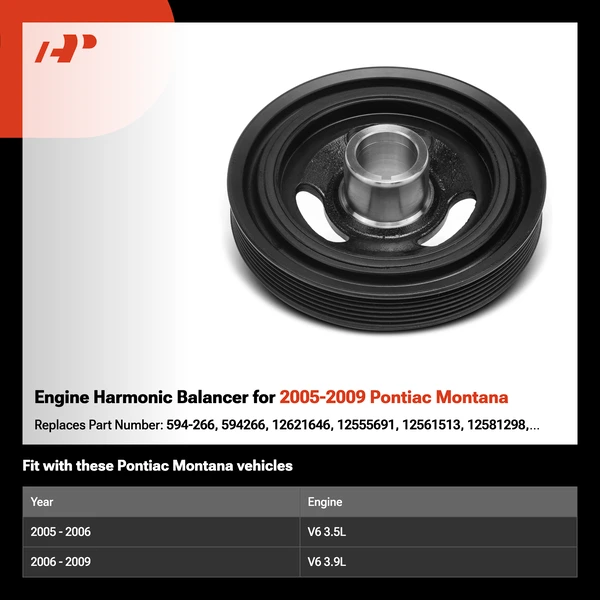 Engine Harmonic Balancer for 2005-2009 Pontiac Montana