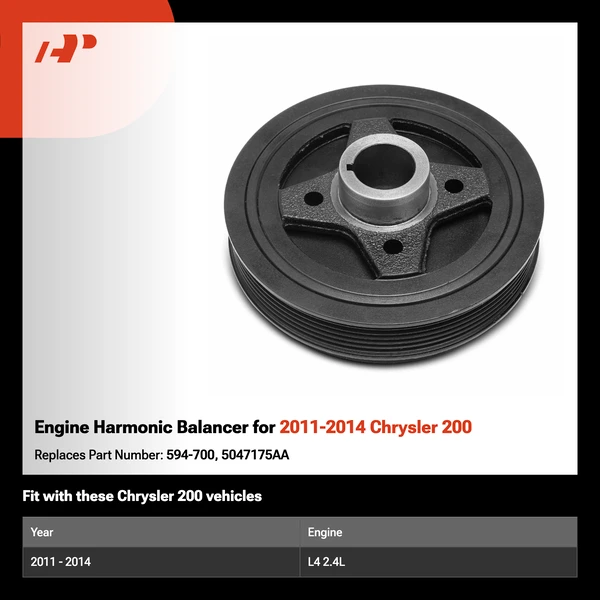 Engine Harmonic Balancer for 2011-2014 Chrysler 200