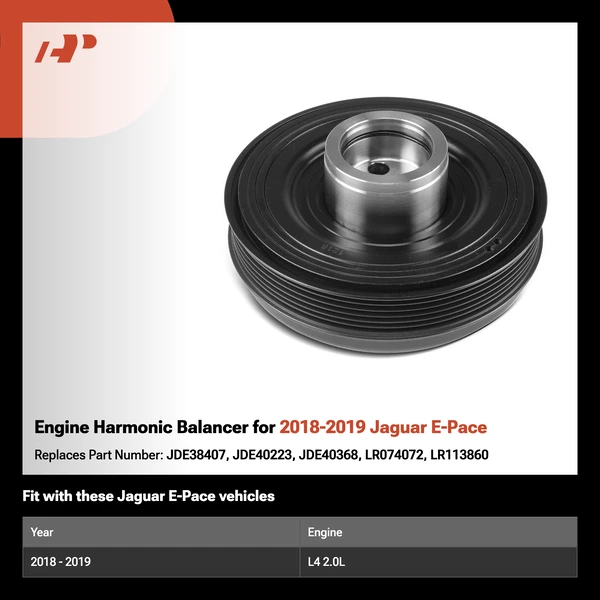 Engine Harmonic Balancer for 2018-2019 Jaguar E-Pace