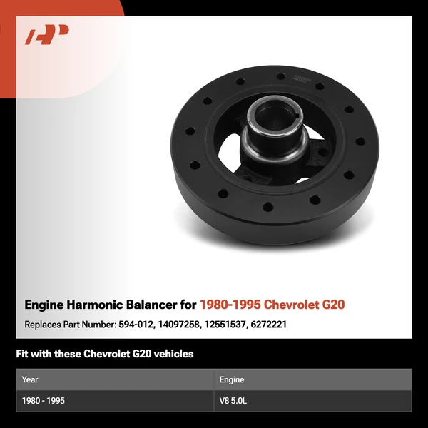 Engine Harmonic Balancer for 1980-1995 Chevrolet G20