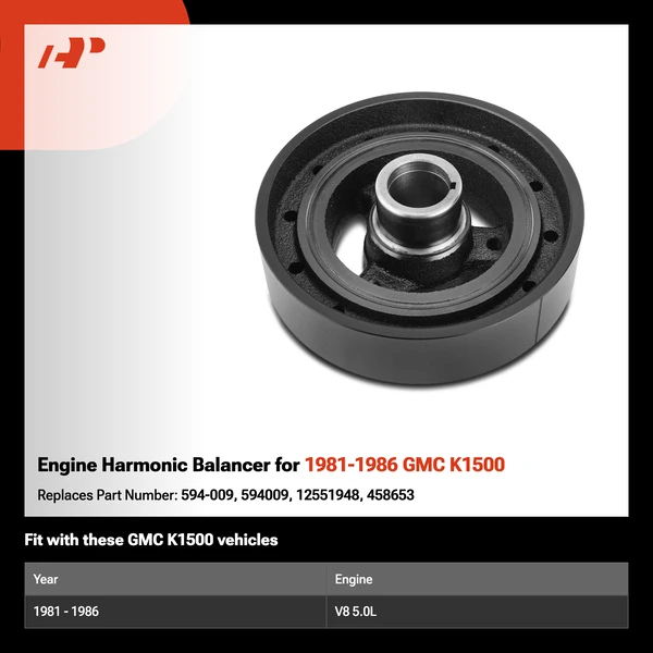 Engine Harmonic Balancer for 1981-1986 GMC K1500