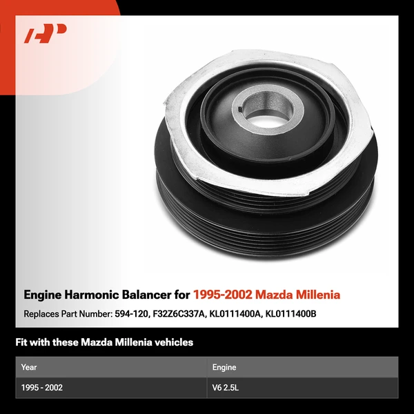 Engine Harmonic Balancer for 1995-2002 Mazda Millenia