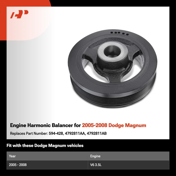 Engine Harmonic Balancer for 2005-2008 Dodge Magnum